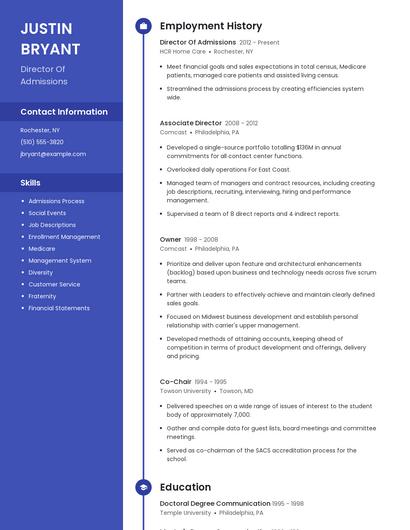 Resume example 4