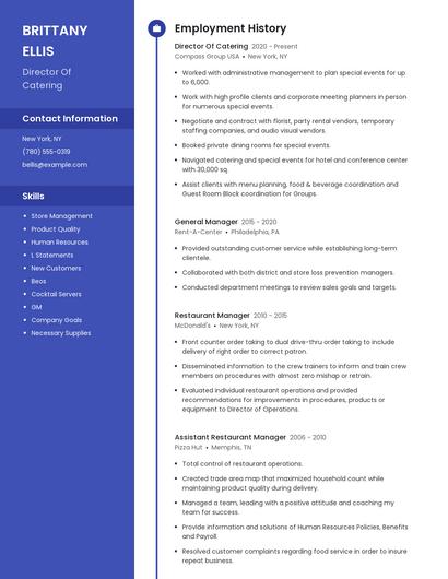 Resume example 5