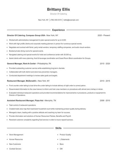 Resume example 1