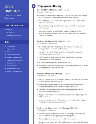 Resume example 5