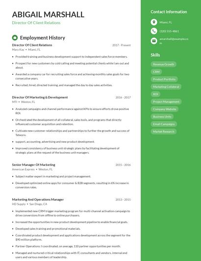 Resume example 4