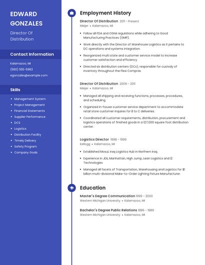 Resume example 5