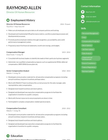 Resume example 5