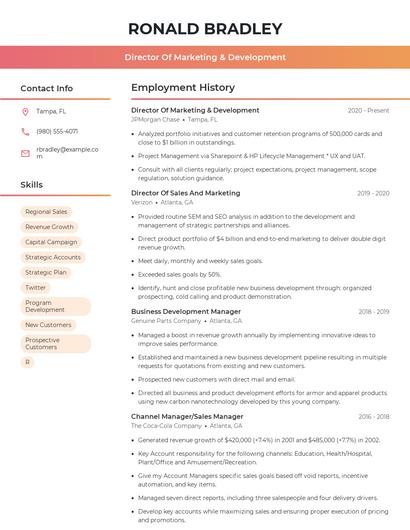 Resume example 3