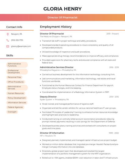 Resume example 3