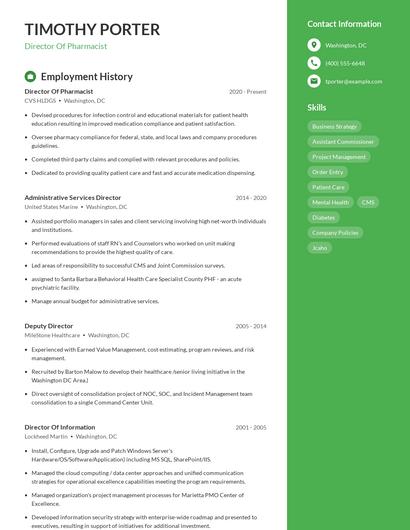 Resume example 5