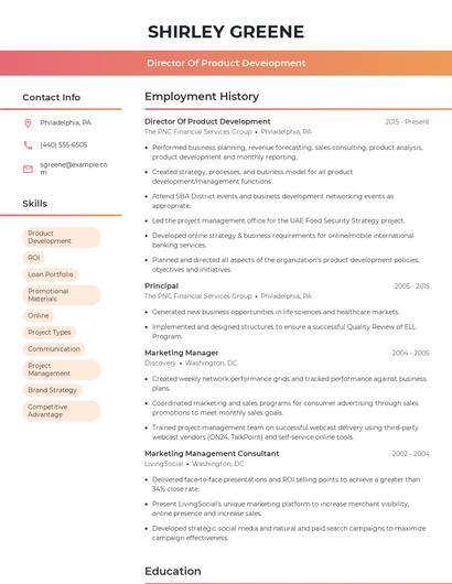 Resume example 3