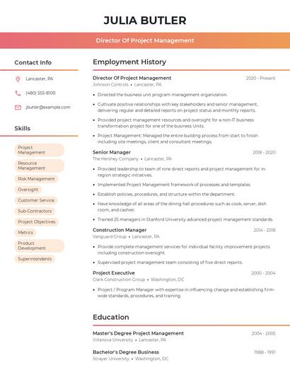 Resume example 3