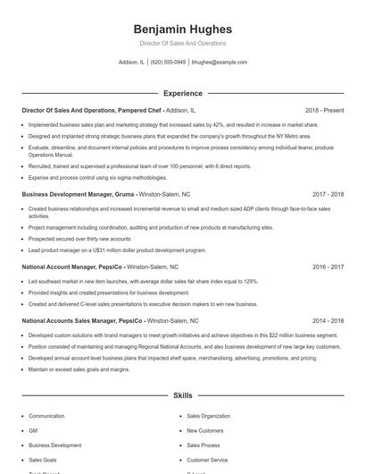 Resume example 1