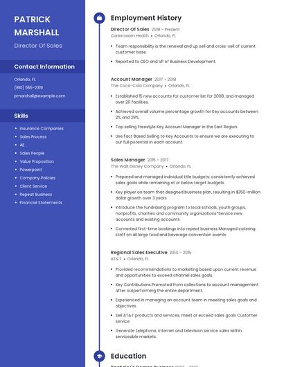 Resume example 5