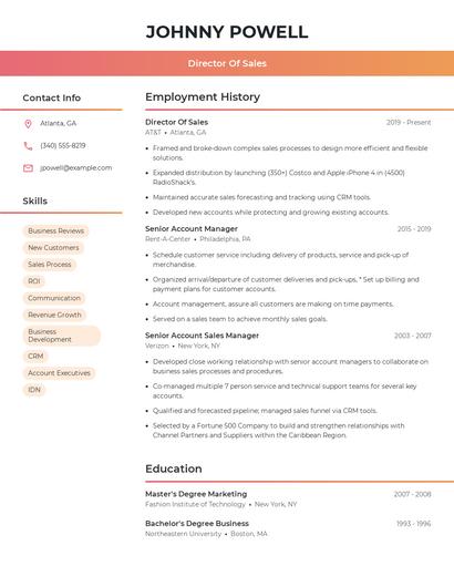 Resume example 3