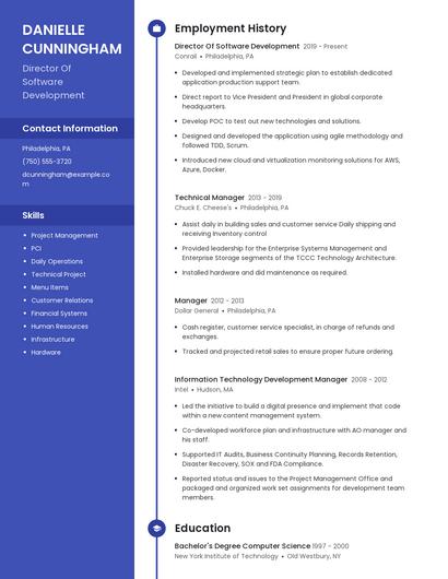 Resume example 5