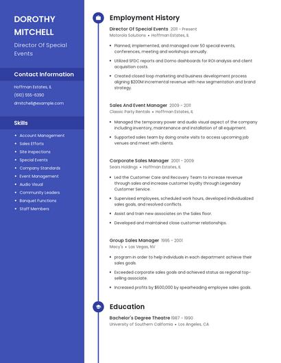 Resume example 5