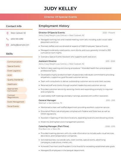 Resume example 3