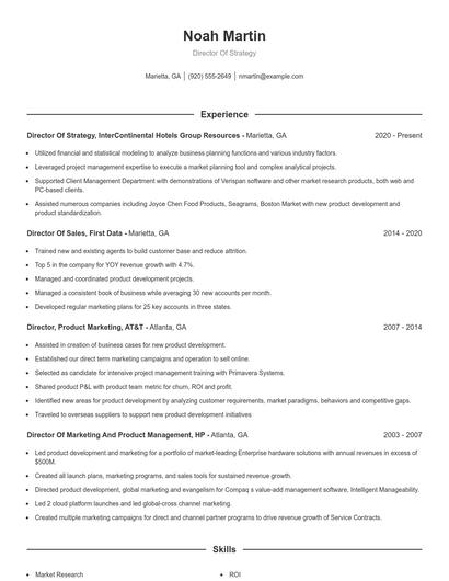 Resume example 1