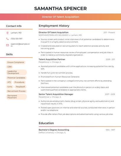 Resume example 3