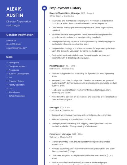 Resume example 4