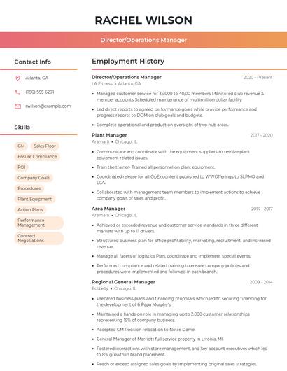 Resume example 3