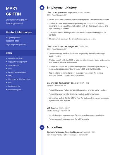 Resume example 5