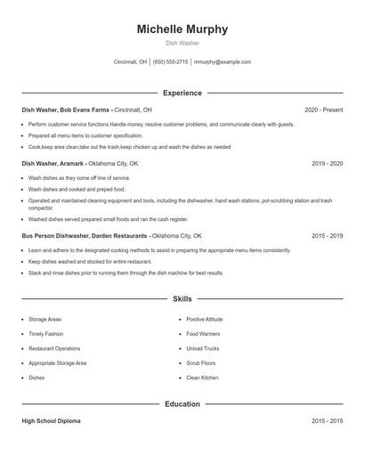 Resume example 1