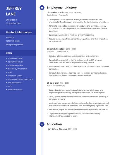 Resume example 5