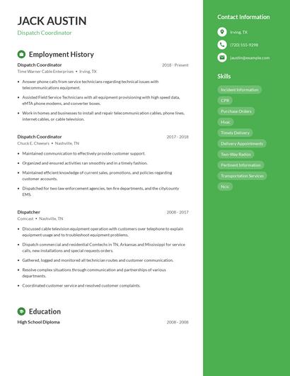 Resume example 4
