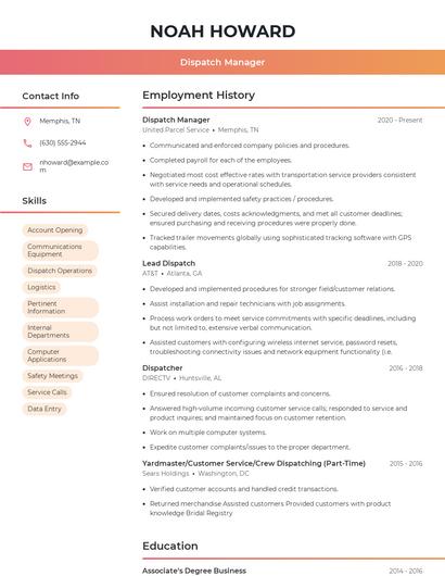 Resume example 3