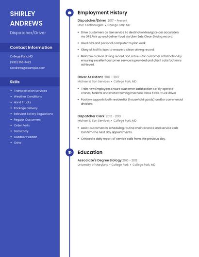 Resume example 5
