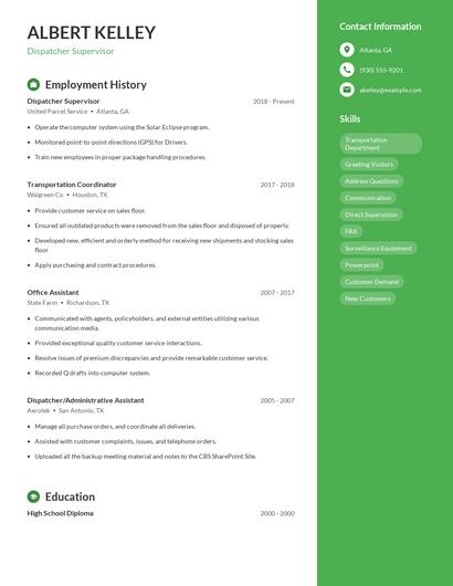 Resume example 4