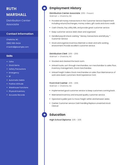 Resume example 5