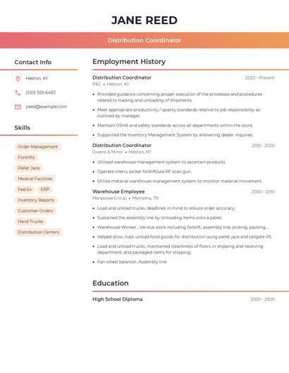Resume example 3