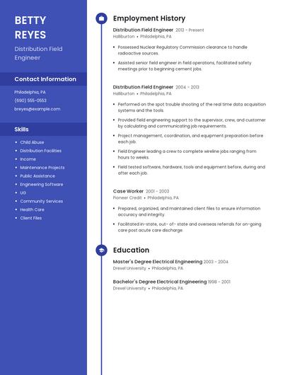 Distribution Field Engineer Resume