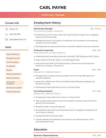 Resume example 3