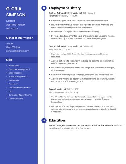 Resume example 5