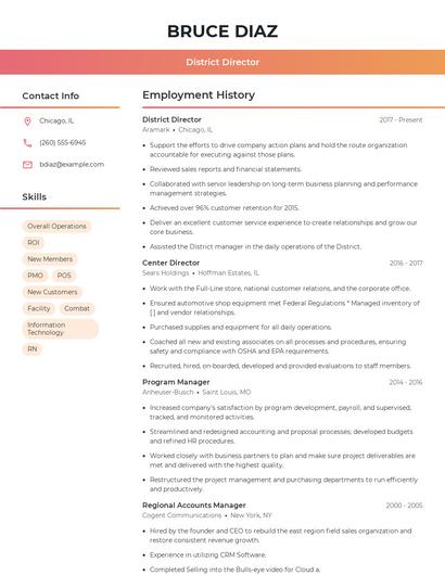 Resume example 3