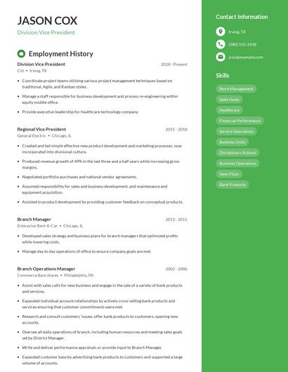 Resume example 4