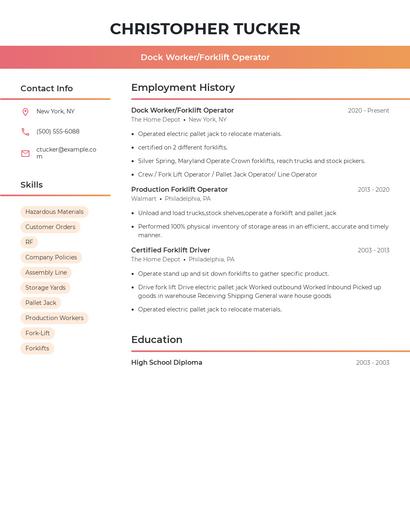 Resume example 3
