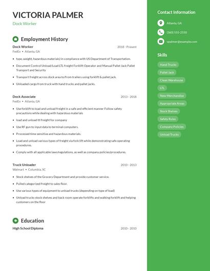 Resume example 4