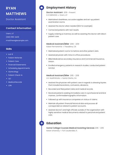 Resume example 5