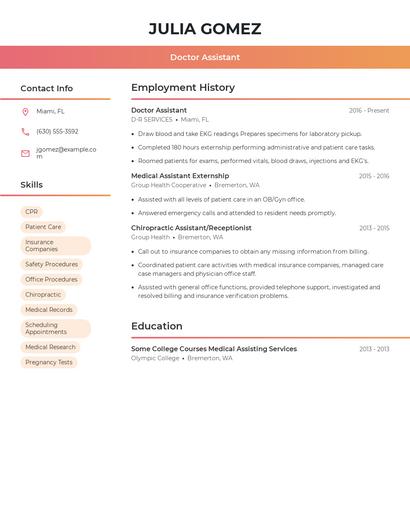 Resume example 3