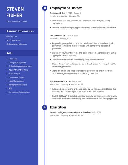 Resume example 5