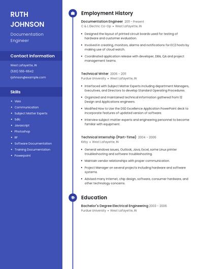 Documentation Engineer Resume