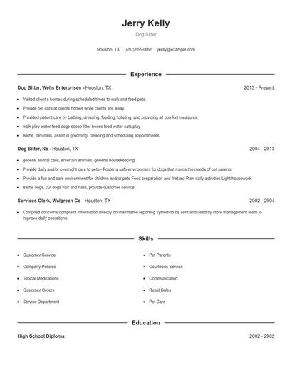 Resume example 1