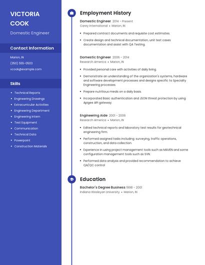 Resume example 4