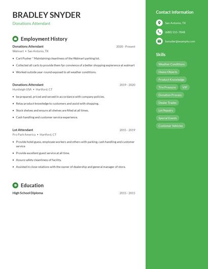 Resume example 4