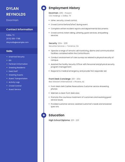 Resume example 5