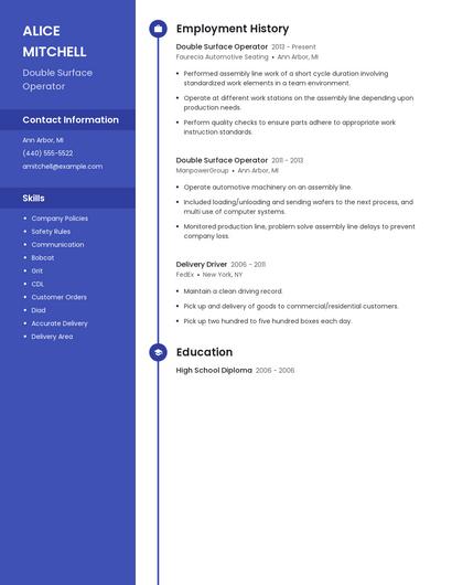 Double Surface Operator Resume