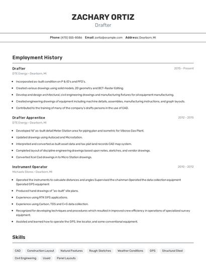 Resume example 2