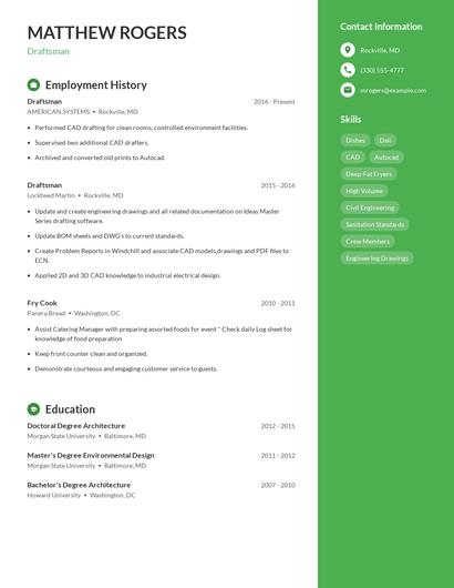 Resume example 5
