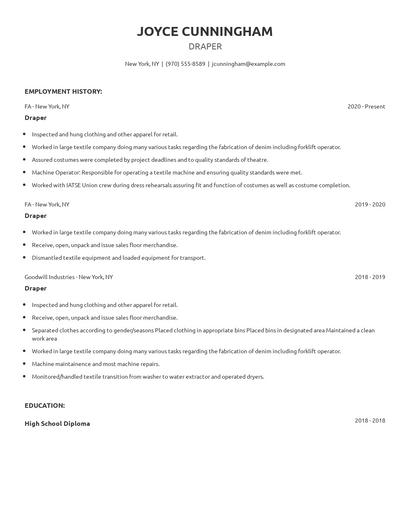 Draper Resume